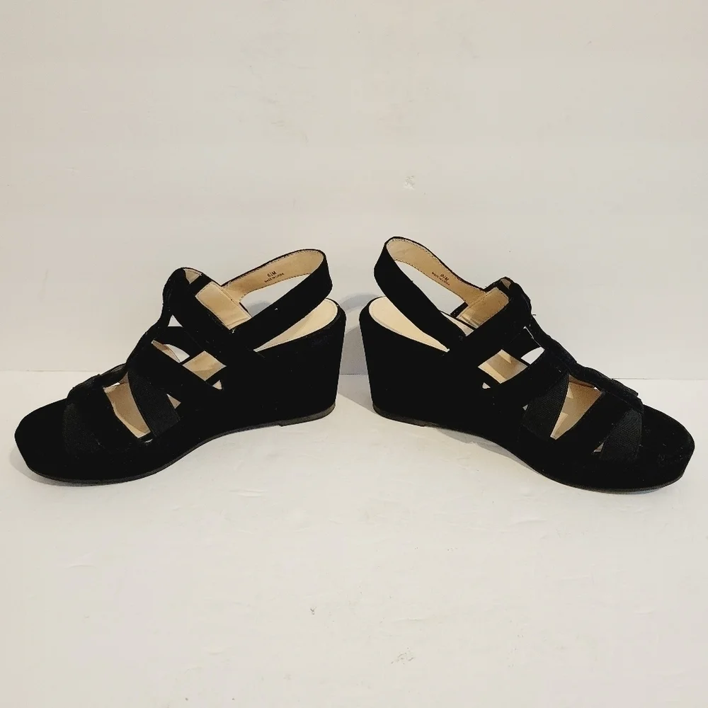 New Pelle Moda Women's High Heel's Suede Sandals, Size 6,5